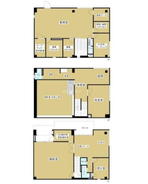 広々お洒落な３階建て事務所