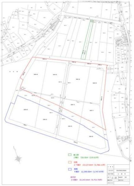 約9,753坪！白洲町にある広々貸地！