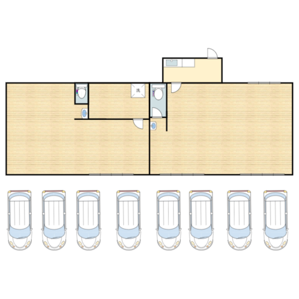 前面ガラス張り！コンビニ仕様の路面店店舗！